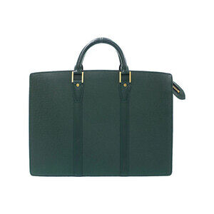 Louis Vuitton Taiga Black Leather Porte Document Rosan Business Bag